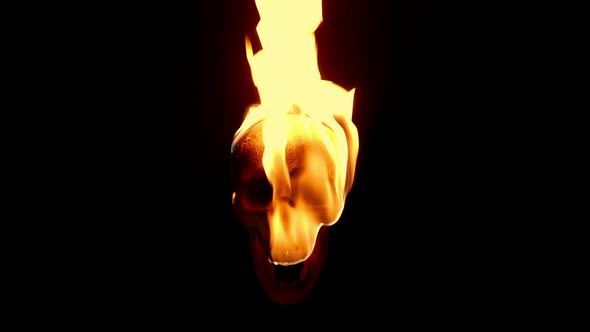 Skull Bursts Into Flames