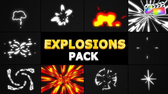 Cartoon Explosions Pack | FCPX alt