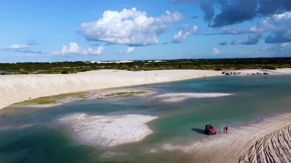 Jericoacoara Brazil. Tropical scenery for vacation travel at northeast Brazil.