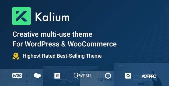 Тема WordPress Kalium - Creative Multipurpose Theme for WordPress and WooCommerce