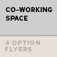 Co-working Space Flyers – 4 Options - GraphicRiver Item for Sale