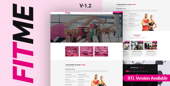 Fitme - Yoga, Gym & Fitness One Page HTML Template