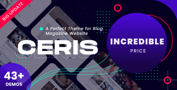 Тема WordPress Ceris - Magazine & Blog WordPress Theme