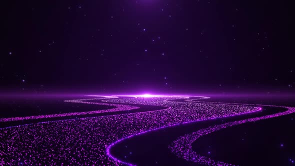 Beautiful Purple Particle Galaxy Background15