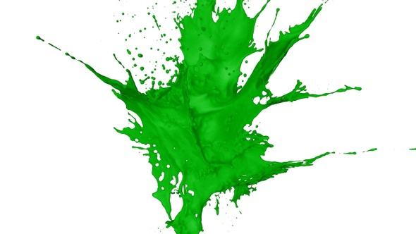 Green Paint Explosion