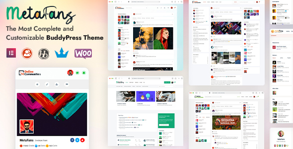 Тема WordPress MetaFans - Community & Social Network BuddyPress Theme