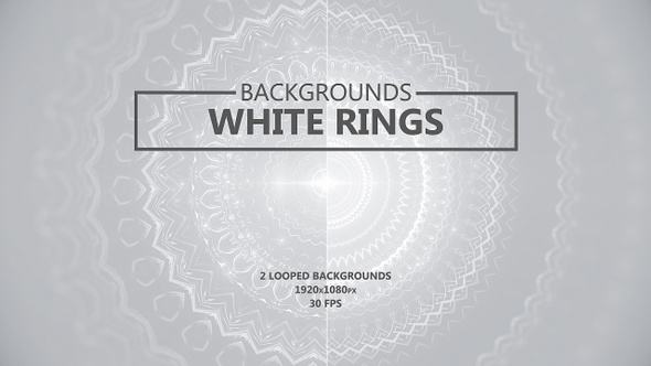 White Rings Abstract Backgrounds