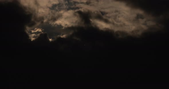 Night Stormy Sky Dark Timelapse