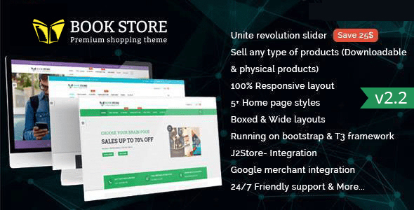 Księgarnia - Responsywny szablon e-commerce Joomla