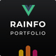 Rainfo - Vue JS Minimal Agency and Portfolio Template - ThemeForest Item for Sale