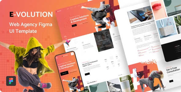 E-Volution - Web Agency Figma UI Template