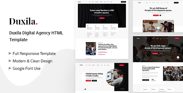 Duxila – Digital Agency HTML Template