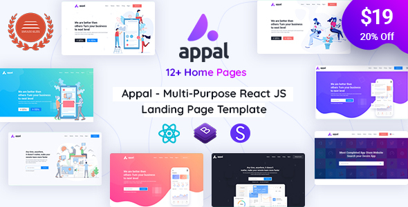 Appal - React Technology and IT Startup Template