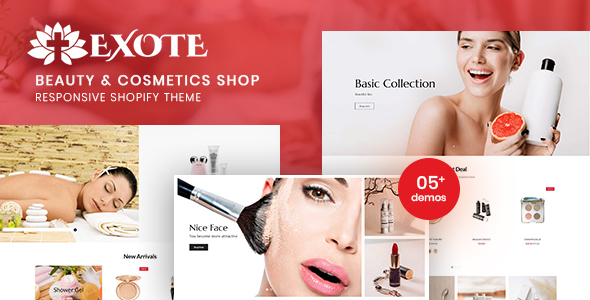 Exote - Beauty & Cosmetics Shop Responsive Shopify Theme