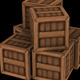Hand Painted Wooden Crate - 3DOcean Item for Sale