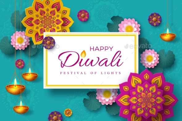 Diwali Festival of Lights Holiday Banner