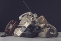 Heap of vintage telephones and receivers - PhotoDune Item for Sale