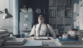 Lazy exhausted businessman napping in the office - PhotoDune Item for Sale