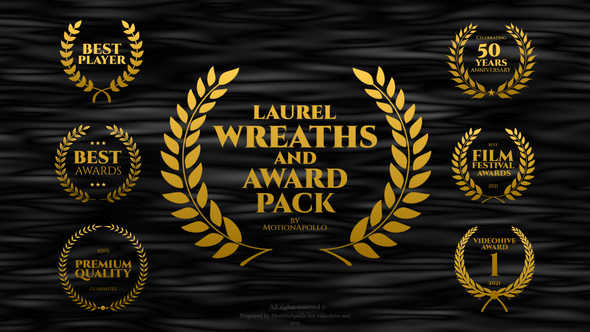 Laurel Wreaths Award Pack (Color Control)