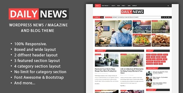 Daily News - WordPress Magazine And Blog Theme