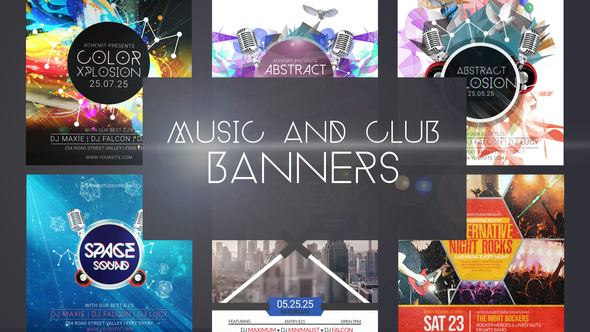 Music & Club Event Banner Ad