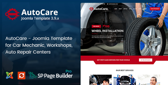 Auto Care - Responsive Car Mechanic Joomla Template