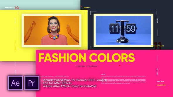 Fashion Colors Elegance Slideshow