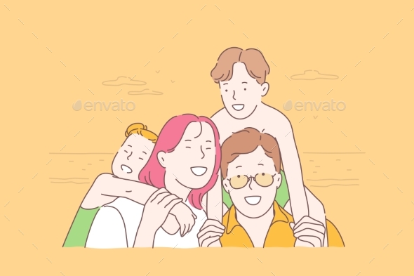Family Travel Together Childhood Concept