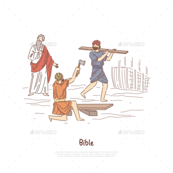 Noah Building Ark Myth Legend Bible Story Plot