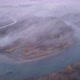 Cinematic Aerial View of Sunrise with Fog Above a Lake in Romania - VideoHive Item for Sale