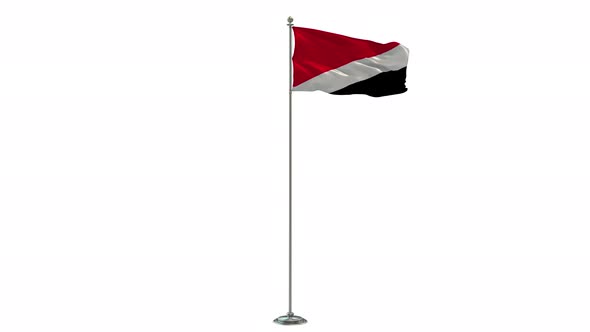 Sealand Principality of Looping Of The Waving Flag Pole With Alpha