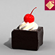 Chocolate Cake with Cherry - 3DOcean Item for Sale