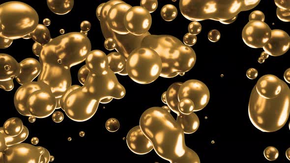 Gold Motion Green Minimal Art Liquid Background alt