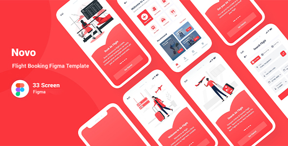 Novo - Flight Booking Figma Template