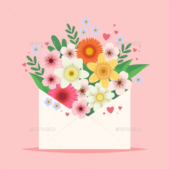 Flowers in an Envelope