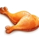 Chicken Leg. Meat Food. Eps10 Vector Illustration. - GraphicRiver Item for Sale