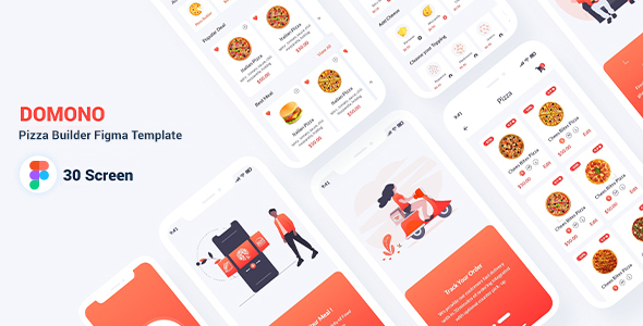 Domono - Pizza Builder Figma Template