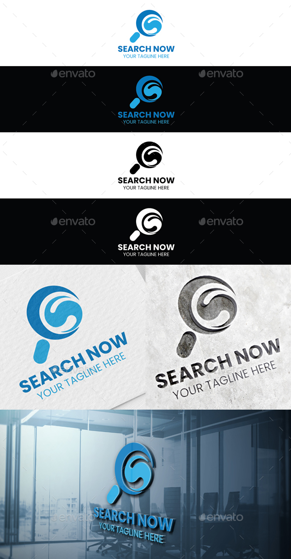 Search Now Logo Template