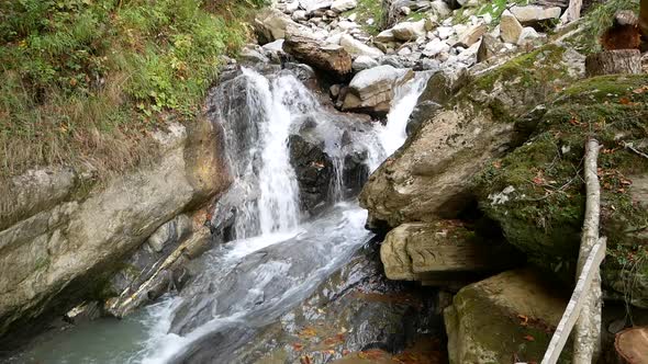 Mountain River Waterfall