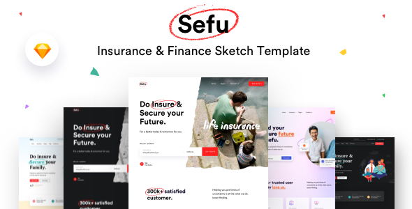 Sefu - Insurance & Finance Sketch Template