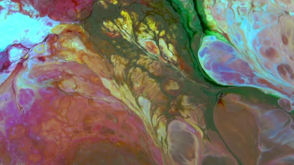 Close Up Of Abstract Colorful Fluid Paint Background Textured 41 alt