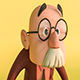 Old Man Cartoon 3D - 3DOcean Item for Sale