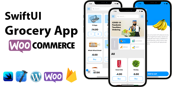 SwiftUI Grocery App | Woocommerce Full iOS Application