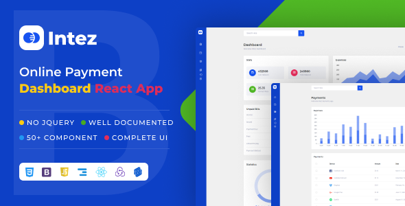 Intez - Payment Dashboard React App