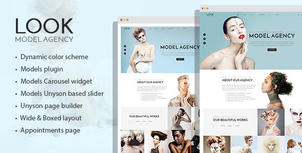 Look - fashion and model portfolio WordPress theme