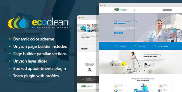 EcoClean - House Cleaning Company WordPress Theme