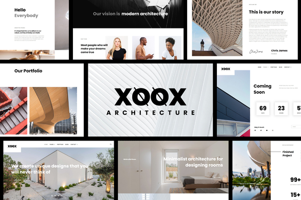 XOOX - Architecture Agency Elementor Template Kit