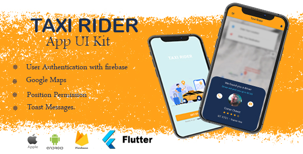 Taxi Rider Flutter App UI