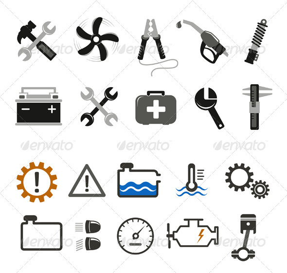 Car Mechanic And Service Tools