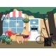 Romantic Cafe Restaurant Place Lovely Couple Man - GraphicRiver Item for Sale